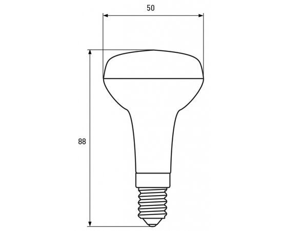 Лампочка Eurolamp LED R50 6W E14 3000K 220V (LED-R50-06142(P)), изображение 3 Лампочка Eurolamp LED R50 6W E14 3000K 220V (LED-R50-06142(P)), изображение 3