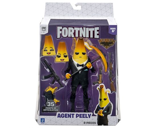Фігурка для геймерів Jazwares Fortnite Legendary Series Agent Peely-Base S8 (FNT0654), зображення 10 Фігурка для геймерів Jazwares Fortnite Legendary Series Agent Peely-Base S8 (FNT0654), зображення 10
