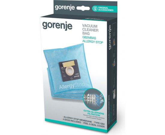Мешок для пылесоса Gorenje GB2MBAS, изображение 3 Мешок для пылесоса Gorenje GB2MBAS, изображение 3