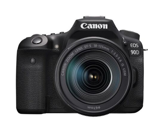 Цифровой фотоаппарат Canon EOS 90D 18-135 IS nano USM (3616C029), изображение 2 Цифровой фотоаппарат Canon EOS 90D 18-135 IS nano USM (3616C029), изображение 2