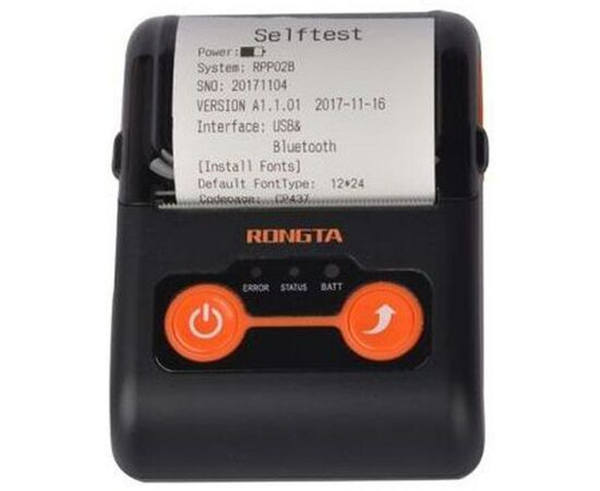 Принтер чеков Rongta RPP02B Bluetooth, USB (RPP02B), изображение 2 Принтер чеков Rongta RPP02B Bluetooth, USB (RPP02B), изображение 2