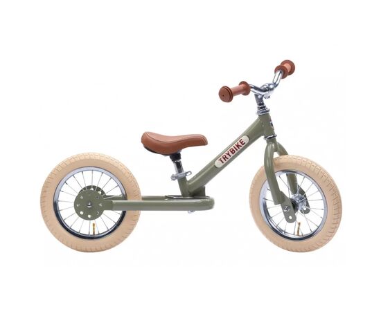 Беговел Trybike балансирующий оливковый (TBS-2-GRN-VIN), изображение 2 Беговел Trybike балансирующий оливковый (TBS-2-GRN-VIN), изображение 2