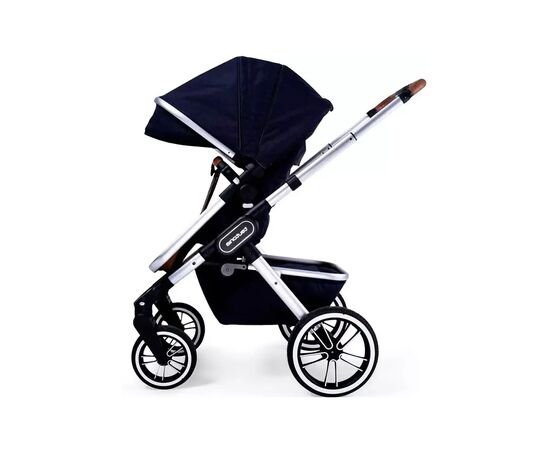 Коляска Teutonia 2 в 1 TRIO 2.0 - Melange Navy (73810), изображение 3 Коляска Teutonia 2 в 1 TRIO 2.0 - Melange Navy (73810), изображение 3