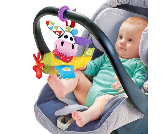 Игрушка-подвеска Yookidoo Коровка пилот (90571), изображение 3 Игрушка-подвеска Yookidoo Коровка пилот (90571), изображение 3