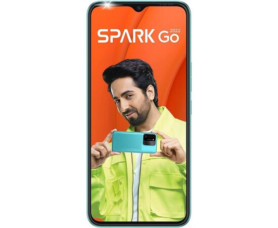 Мобільний телефон Tecno KG5m (Spark Go 2022 2/32Gb) Turquoise Cyan (4895180776960)