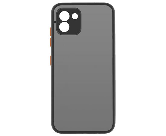 Чехол для моб. телефона MakeFuture Samsung A03 Frame (Matte PC+TPU) Black (MCMF-SA03BK)
