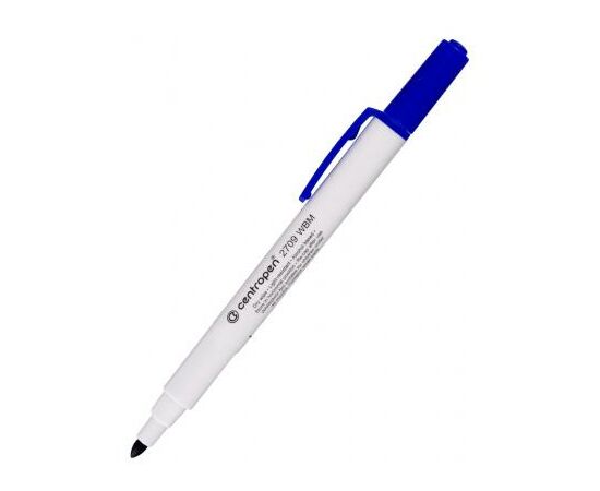 Маркер Centropen Board 2709 1-2 мм, round tip, blue (2709/03)