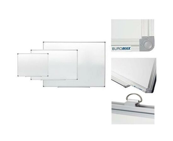 Офисная доска Buromax JOBMAX magnetic, 90х120см, aluminum frame (BM.0003), изображение 2 Офисная доска Buromax JOBMAX magnetic, 90х120см, aluminum frame (BM.0003), изображение 2