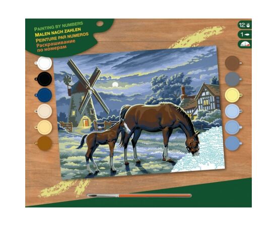 Набор для творчества Sequin Art PAINTING BY NUMBERS SENIOR Evening Pasture (SA0429)