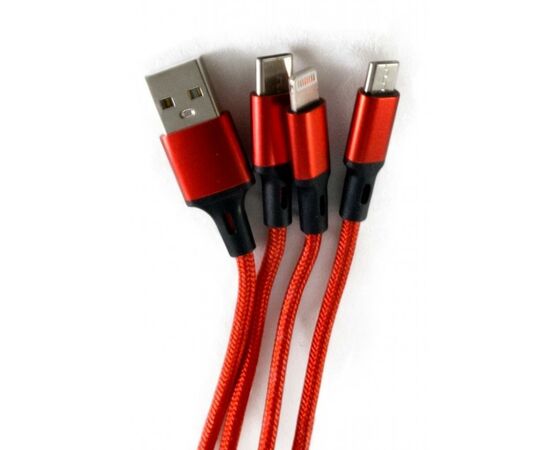 Дата кабель USB 2.0 AM to Lightning + Micro 5P + Type-C Extradigital (KBU1750), зображення 2 Дата кабель USB 2.0 AM to Lightning + Micro 5P + Type-C Extradigital (KBU1750), зображення 2