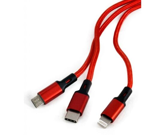 Дата кабель USB 2.0 AM to Lightning + Micro 5P + Type-C Extradigital (KBU1750), зображення 3 Дата кабель USB 2.0 AM to Lightning + Micro 5P + Type-C Extradigital (KBU1750), зображення 3