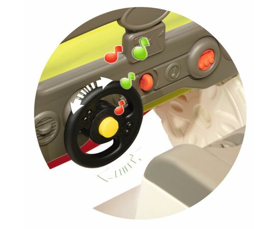 Игровая площадка Smoby Автомобиль путешественника с горкой и песочницей со звуковым (840205), изображение 4 Игровая площадка Smoby Автомобиль путешественника с горкой и песочницей со звуковым (840205), изображение 4