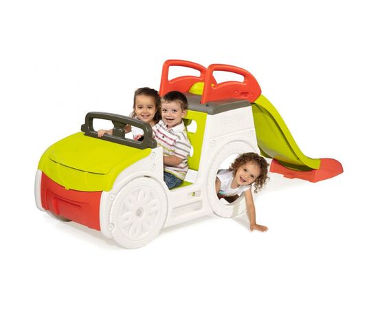 Игровая площадка Smoby Автомобиль путешественника с горкой и песочницей со звуковым (840205), изображение 5 Игровая площадка Smoby Автомобиль путешественника с горкой и песочницей со звуковым (840205), изображение 5