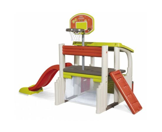 Игровая площадка Smoby Развлечения с баскетбольной корзиной, футбольными воротами, (840203), изображение 2 Игровая площадка Smoby Развлечения с баскетбольной корзиной, футбольными воротами, (840203), изображение 2