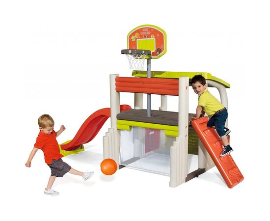 Игровая площадка Smoby Развлечения с баскетбольной корзиной, футбольными воротами, (840203), изображение 9 Игровая площадка Smoby Развлечения с баскетбольной корзиной, футбольными воротами, (840203), изображение 9