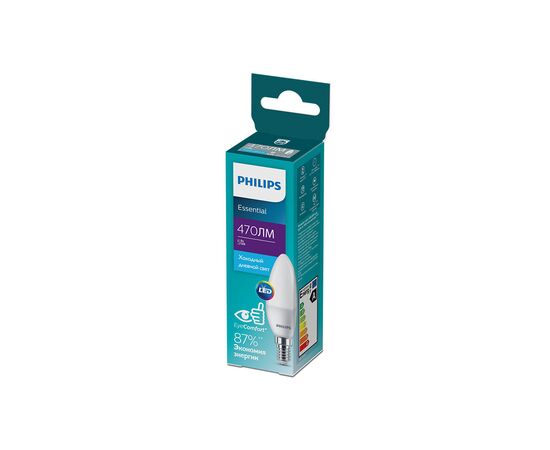 Лампочка Philips ESSLEDLustre 5.5-60W E14 840 P45NDFR RCA (929001960207), изображение 2 Лампочка Philips ESSLEDLustre 5.5-60W E14 840 P45NDFR RCA (929001960207), изображение 2