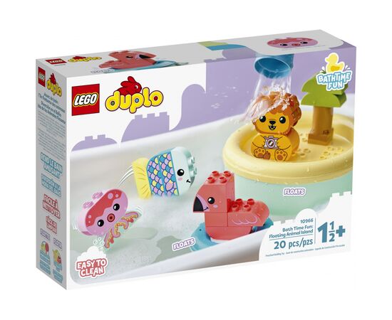 Конструктор LEGO DUPLO My First Веселое купание: Плавающий остров с животными (10966)