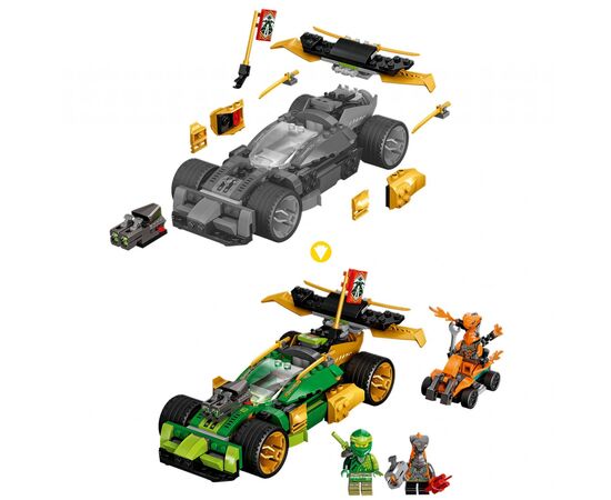Конструктор LEGO NINJAGO Гоночный автомобиль Ллойда EVO 279 деталей (71763), изображение 6 Конструктор LEGO NINJAGO Гоночный автомобиль Ллойда EVO 279 деталей (71763), изображение 6