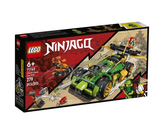 Конструктор LEGO NINJAGO Гоночный автомобиль Ллойда EVO 279 деталей (71763)