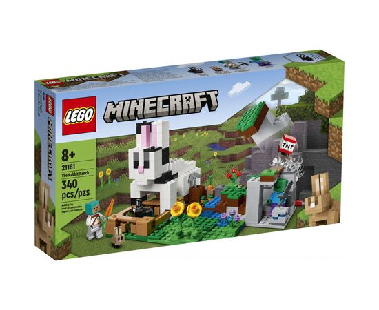 Конструктор LEGO Minecraft Кроличе Ранчо 340 деталей (21181)