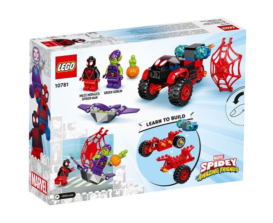 Конструктор LEGO Super Heroes Marvel Майлз Моралес: техно-трайк Человека-Паук (10781), изображение 6 Конструктор LEGO Super Heroes Marvel Майлз Моралес: техно-трайк Человека-Паук (10781), изображение 6