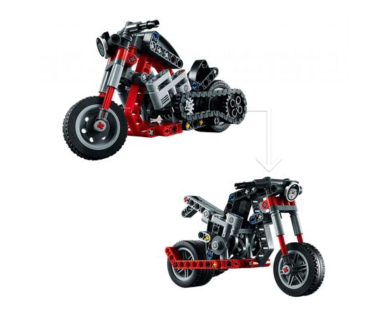 Конструктор LEGO Technic Мотоцикл 163 детали (42132), изображение 4 Конструктор LEGO Technic Мотоцикл 163 детали (42132), изображение 4