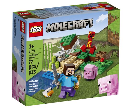 Конструктор LEGO Minecraft Ловушка Крипера 72 детали (21177)