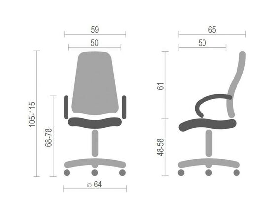 Офісне крісло Аклас Кап FX СН TILT Чорне (09697), зображення 6 Офісне крісло Аклас Кап FX СН TILT Чорне (09697), зображення 6