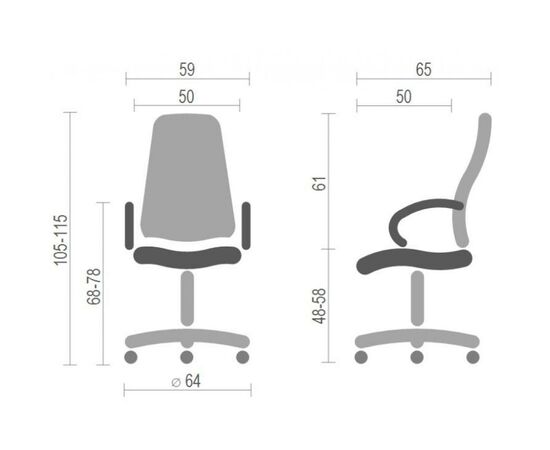 Офисное кресло Аклас Кап FX СН TILT Желтое (09901), изображение 6 Офисное кресло Аклас Кап FX СН TILT Желтое (09901), изображение 6