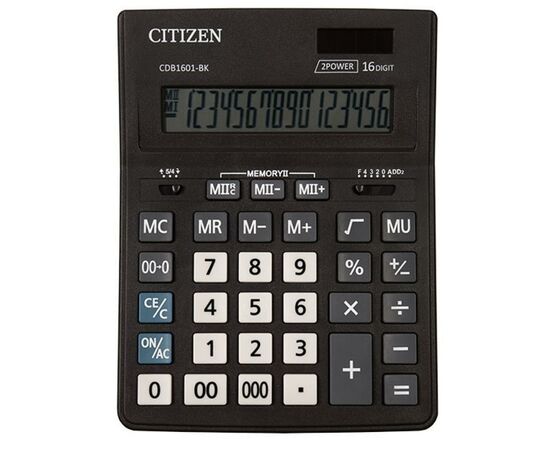 Калькулятор Citizen CDB1601-BK, изображение 2 Калькулятор Citizen CDB1601-BK, изображение 2
