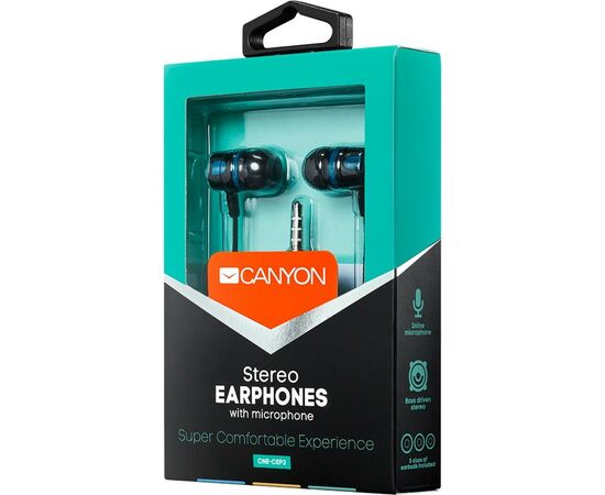 Наушники Canyon Green (CNE-CEP3G), изображение 4 Наушники Canyon Green (CNE-CEP3G), изображение 4