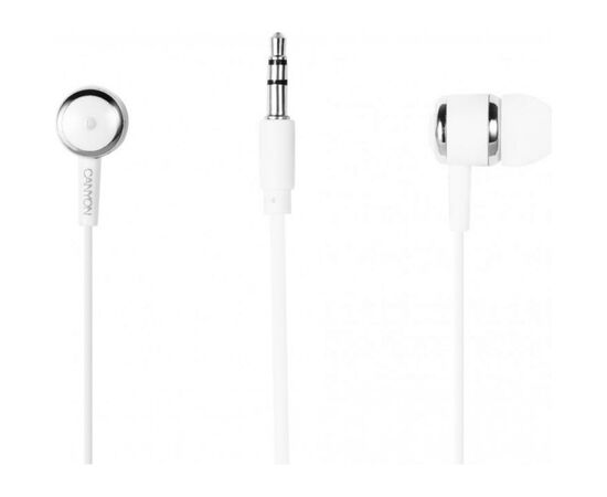 Навушники Canyon White (CNE-CEPM01W), зображення 2 Навушники Canyon White (CNE-CEPM01W), зображення 2