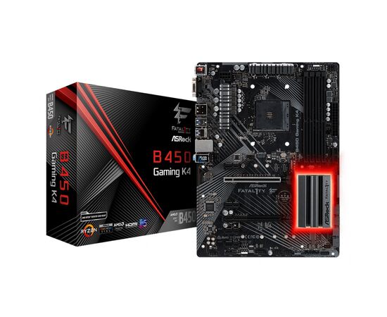 Материнская плата ASRock Fatal1ty B450 Gaming K4 (B450 Gaming K4)