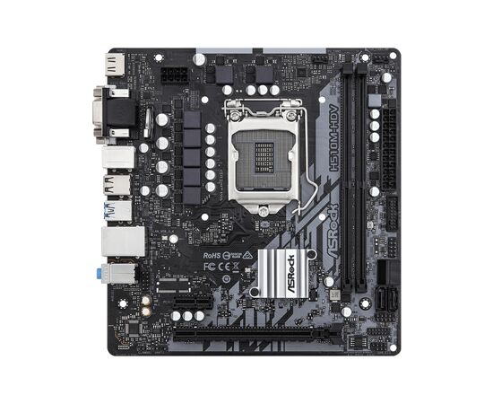 Материнская плата ASRock H510M-HDV R2.0, изображение 2 Материнская плата ASRock H510M-HDV R2.0, изображение 2