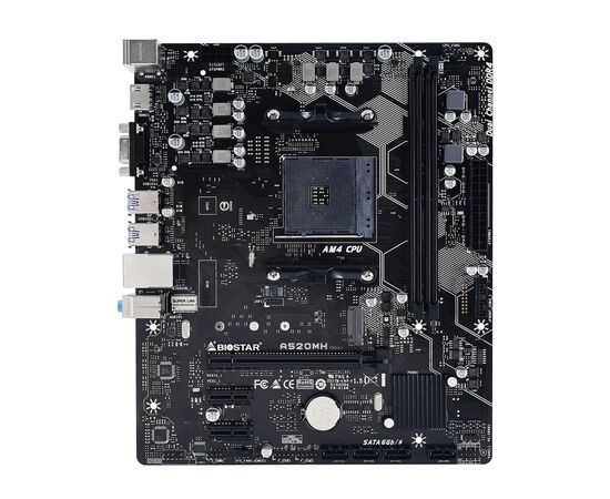 Материнська плата Biostar A520MH, зображення 2 Материнська плата Biostar A520MH, зображення 2