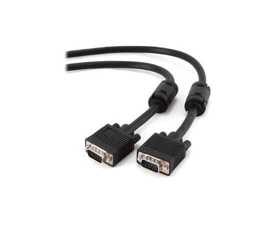 Кабель мультимедийный VGA 1.5m Premium 3+ 9C HD15M, 2 shields, 2 ferrits Cablexpert (CCB-PPVGA-1.5M)
