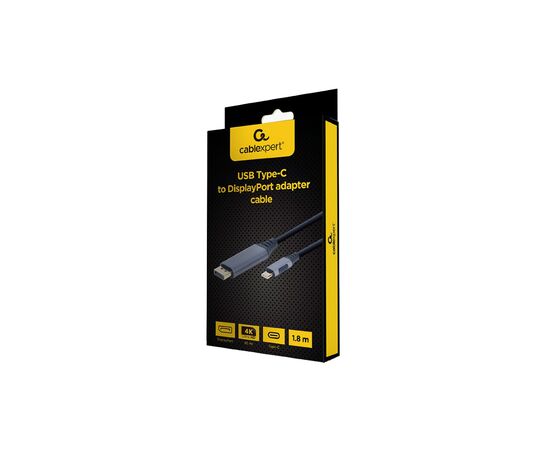 Кабель мультимедийный USB-C to DisplayPort 1.8m 4K 60Hz Cablexpert (CC-USB3C-DPF-01-6), изображение 3 Кабель мультимедийный USB-C to DisplayPort 1.8m 4K 60Hz Cablexpert (CC-USB3C-DPF-01-6), изображение 3