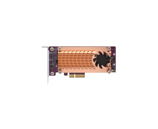 Плата расширения 4x SSD PCIe NVMe M.2 2280 PCIe Gen3 x8 QNap (QM2-4P-384)