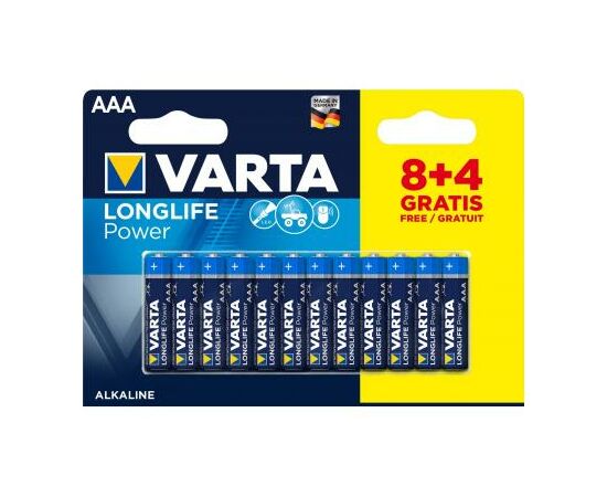Батарейка Varta AAA Varta LongLife Power * 12 (8+4) (04903121472)