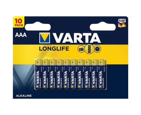 Батарейка Varta AAA Longlife Alkaline * 10 (04103101461)