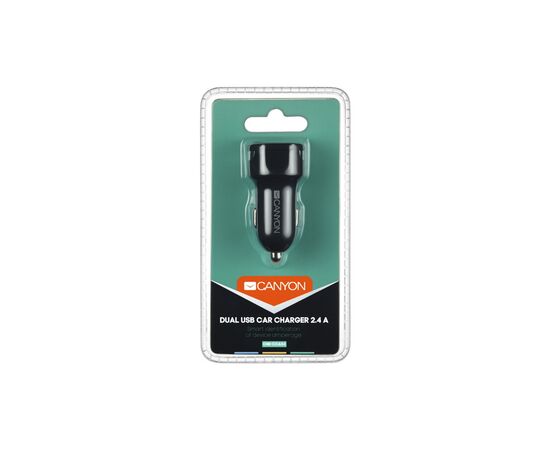 Зарядное устройство Canyon Universal 2xUSB car adapter (CNE-CCA04B), изображение 4 Зарядное устройство Canyon Universal 2xUSB car adapter (CNE-CCA04B), изображение 4