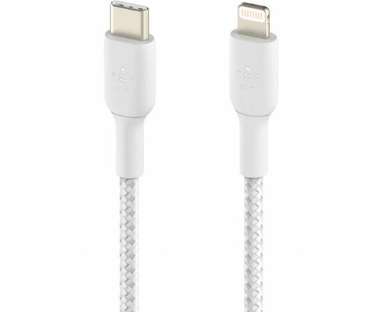 Дата кабель USB Type-С to Lightning 2.0m white Belkin (CAA004BT2MWH), изображение 2 Дата кабель USB Type-С to Lightning 2.0m white Belkin (CAA004BT2MWH), изображение 2