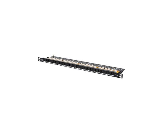 Патч-панель 19 " 0.5U, 24xRJ45, cat 6 UTP в зборі Digitus (DN-91624U-SL-SH)