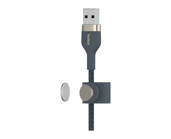 Дата кабель USB 2.0 AM to Lightning 1.0m BRAIDED SILICONE blue Belkin (CAA010BT1MBL), изображение 4 Дата кабель USB 2.0 AM to Lightning 1.0m BRAIDED SILICONE blue Belkin (CAA010BT1MBL), изображение 4
