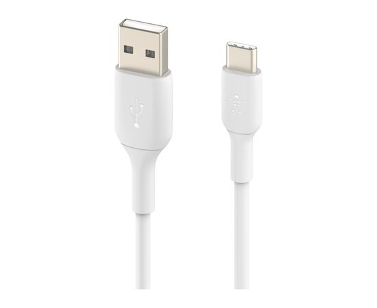 Дата кабель USB 2.0 AM to Type-C 1.0m PVC white Belkin (CAB001BT1MWH), изображение 2 Дата кабель USB 2.0 AM to Type-C 1.0m PVC white Belkin (CAB001BT1MWH), изображение 2