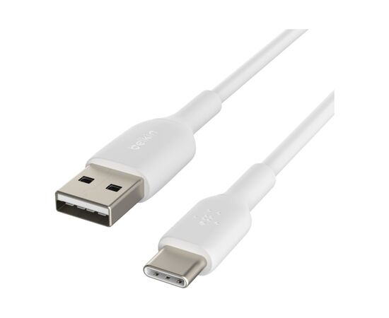 Дата кабель USB 2.0 AM to Type-C 1.0m PVC white Belkin (CAB001BT1MWH), изображение 3 Дата кабель USB 2.0 AM to Type-C 1.0m PVC white Belkin (CAB001BT1MWH), изображение 3