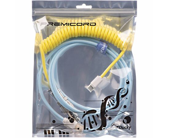 Дата кабель USB 2.0 AM to Type-C 1.0m Premicord Cotton Candy Yellow Ducky (DKCC-CCCNC1), изображение 3 Дата кабель USB 2.0 AM to Type-C 1.0m Premicord Cotton Candy Yellow Ducky (DKCC-CCCNC1), изображение 3