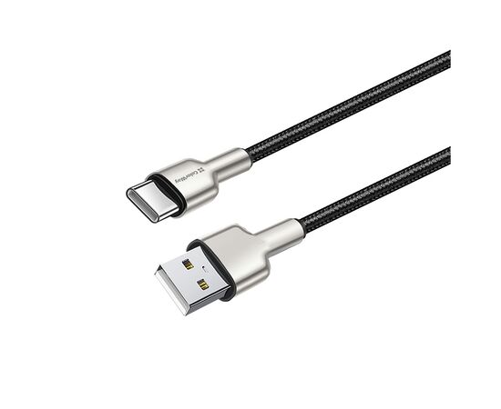 Дата кабель USB 2.0 AM to Type-C 1.0m head metal black ColorWay (CW-CBUC046-BK)