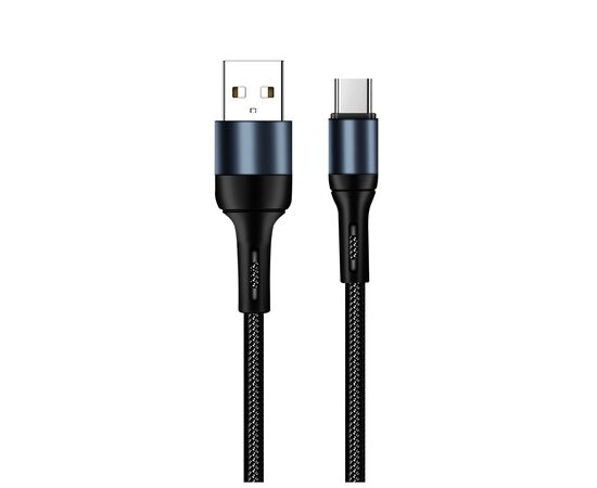 Дата кабель USB 2.0 AM to Type-C 1.0m nylon black ColorWay (CW-CBUC045-BK), изображение 5 Дата кабель USB 2.0 AM to Type-C 1.0m nylon black ColorWay (CW-CBUC045-BK), изображение 5