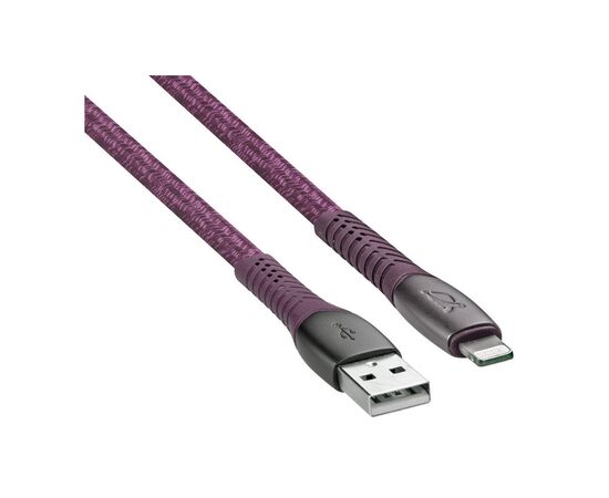Дата кабель USB 2.0 AM to Lightning 1.2m MFI 3A red RivaCase (PS6101 RD12), изображение 2
